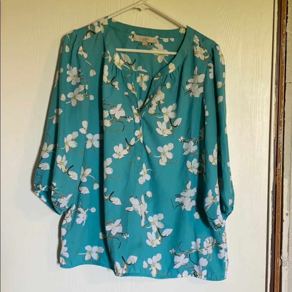 Loft Asian Print blouse
